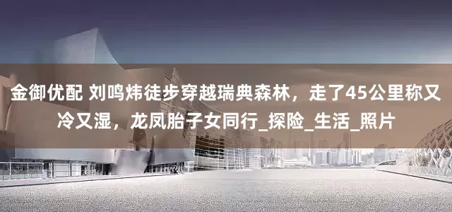 金御优配 刘鸣炜徒步穿越瑞典森林，走了45公里称又冷又湿，龙凤胎子女同行_探险_生活_照片