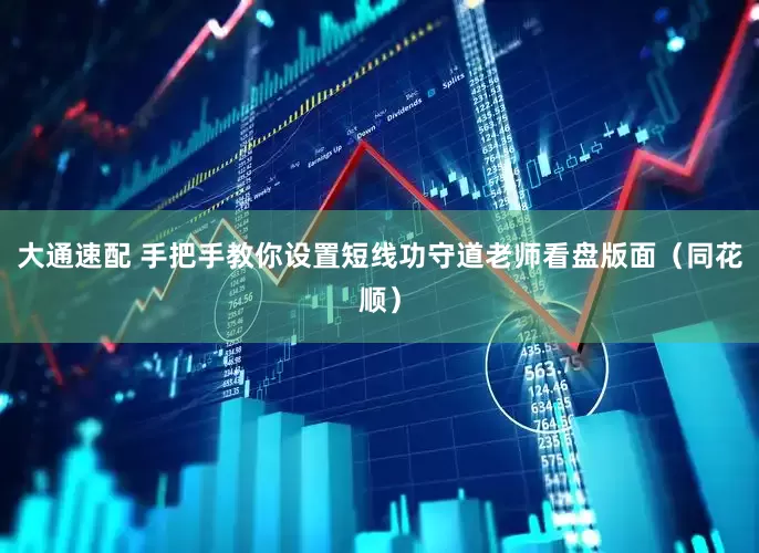 大通速配 手把手教你设置短线功守道老师看盘版面（同花顺）